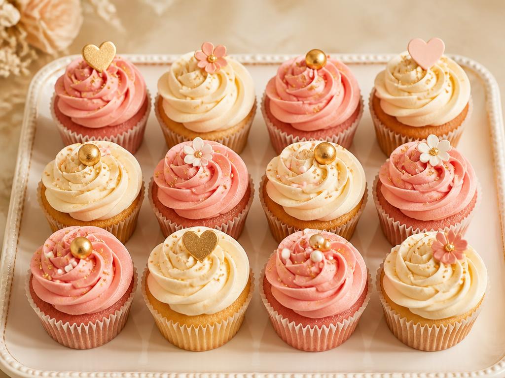 Docena de cupcakes decorados